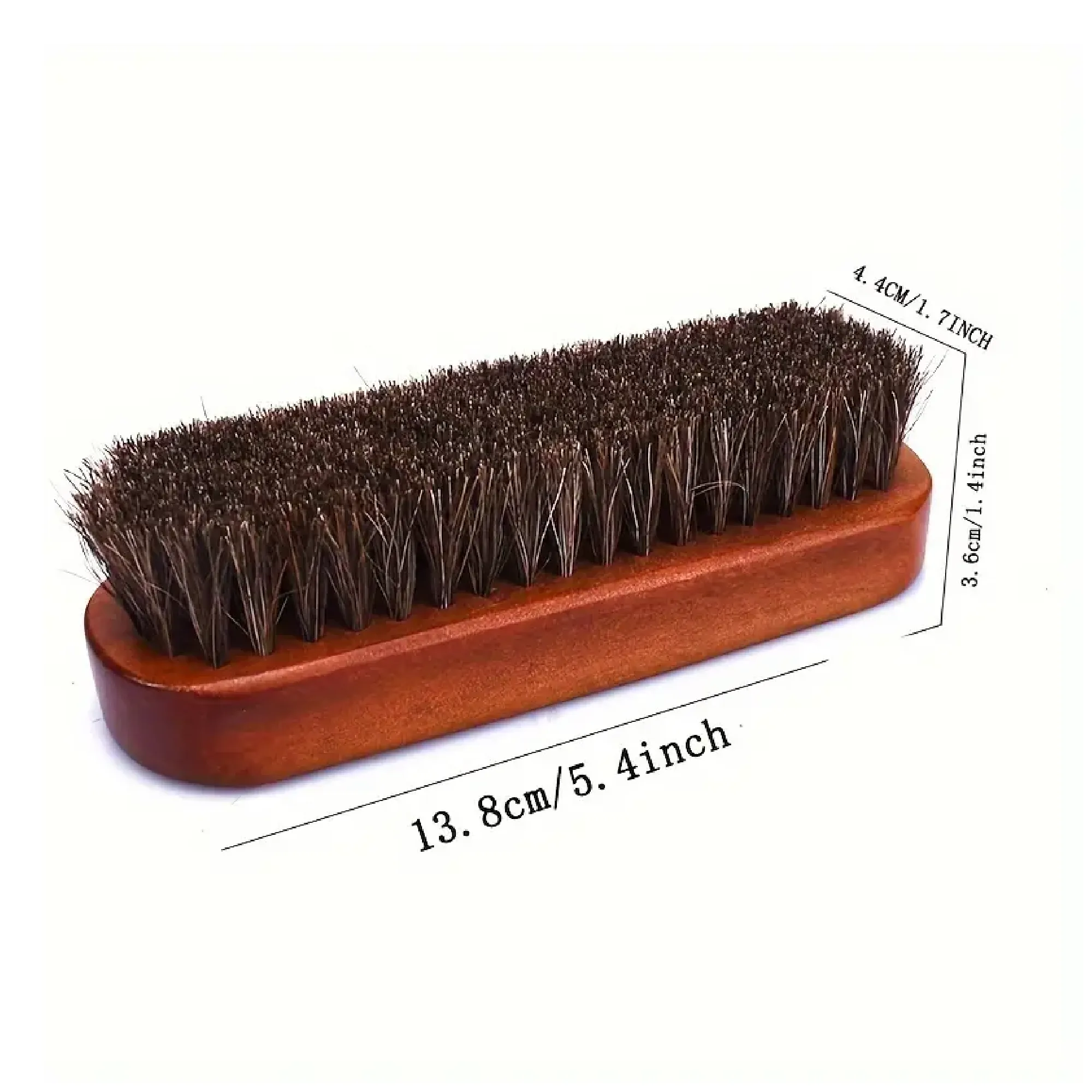 1pc/2pcs Horsehair Shoes Polish Brushes Kit Leather Shoes Boots Care Clean Polish Applicators