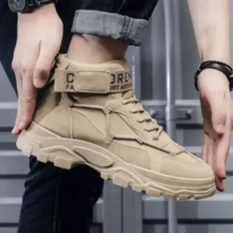 2023 Men Boots Tactical Military Combat Boots Outdoor Hiking Winter Shoes Light Non-slip Men Desert Ankle Boots Bota Masculina