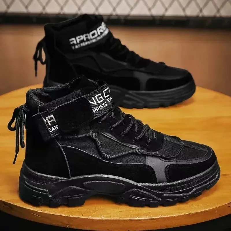 2023 Men Boots Tactical Military Combat Boots Outdoor Hiking Winter Shoes Light Non-slip Men Desert Ankle Boots Bota Masculina