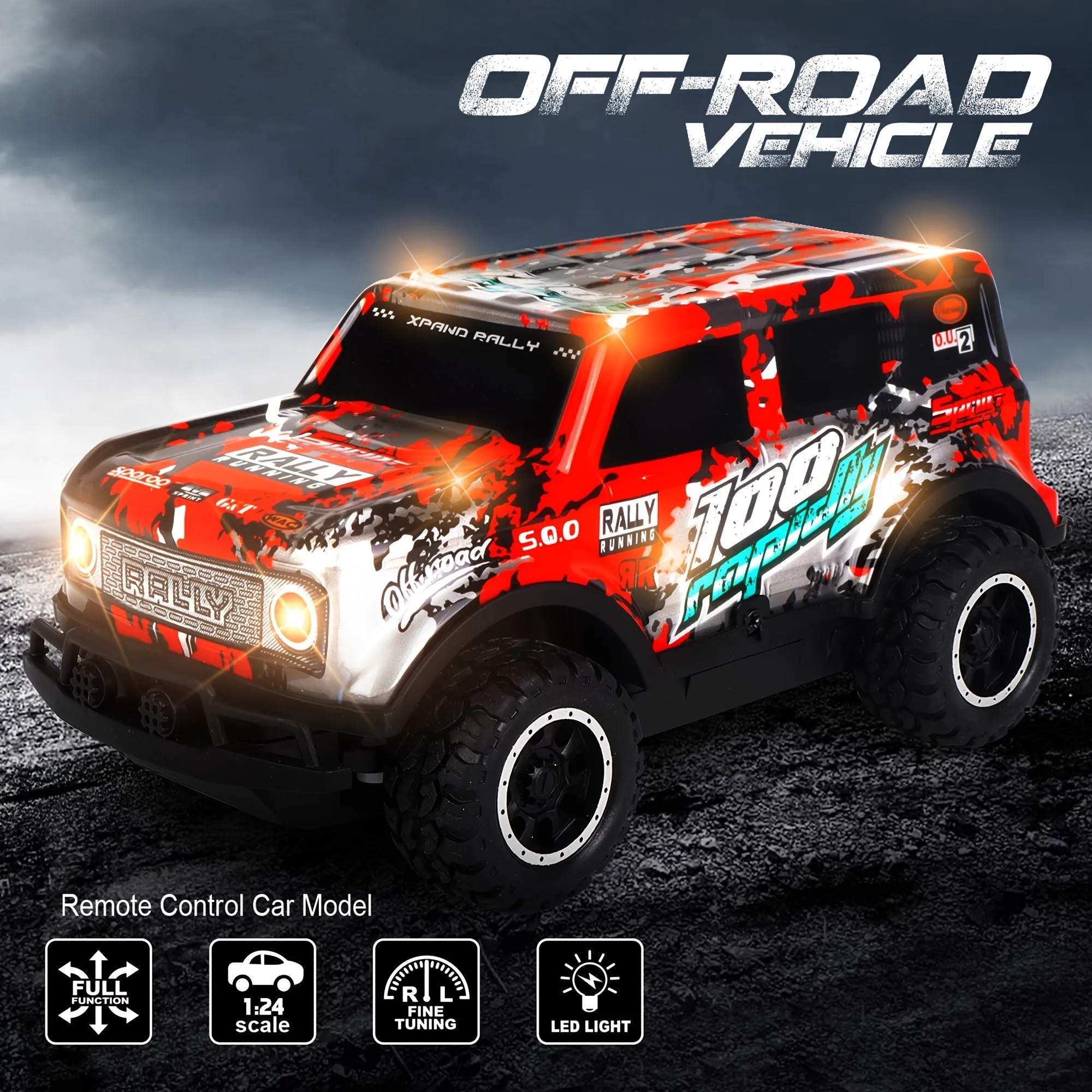 24GHz LED RC Car Perfect Boys and Girls Gift