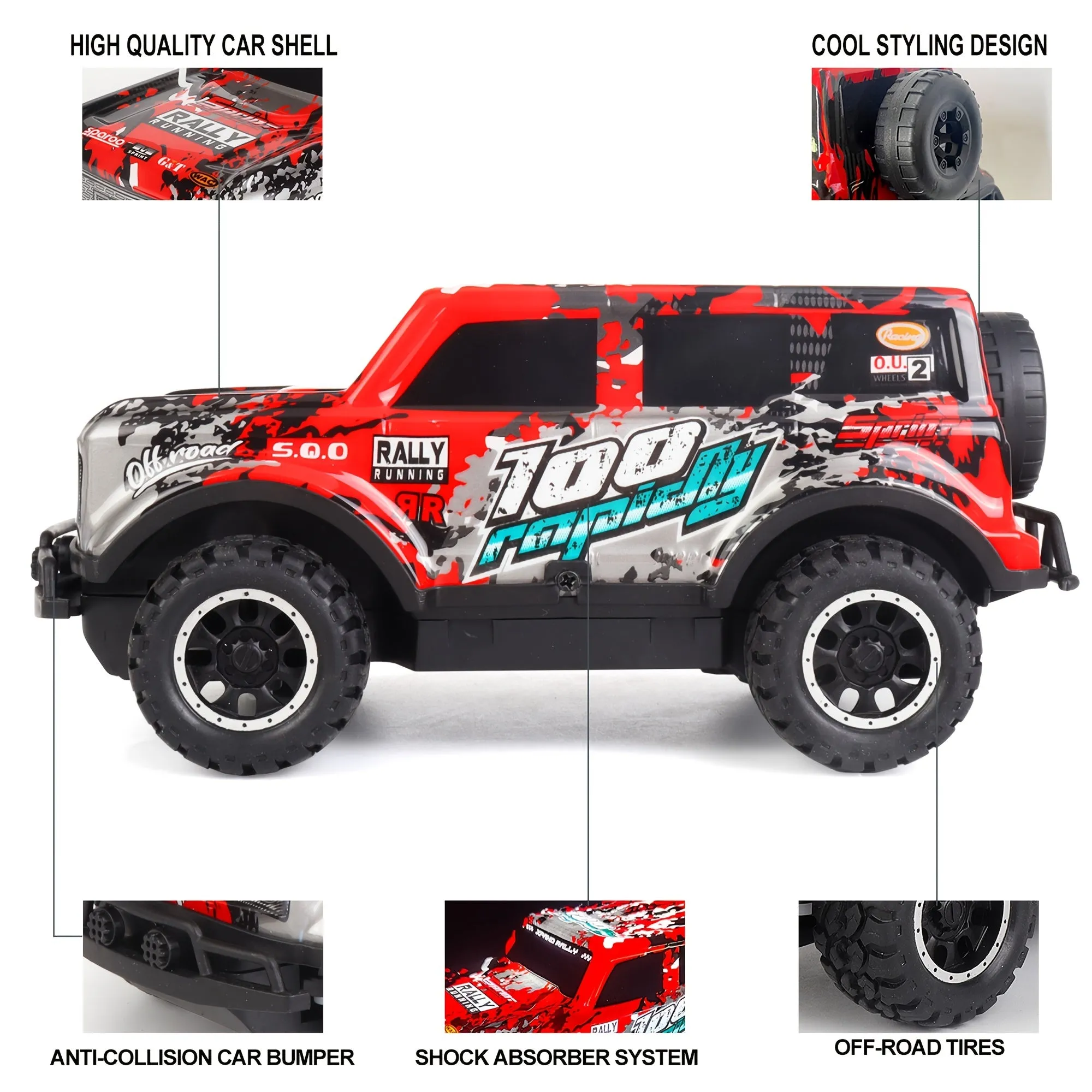 24GHz LED RC Car Perfect Boys and Girls Gift