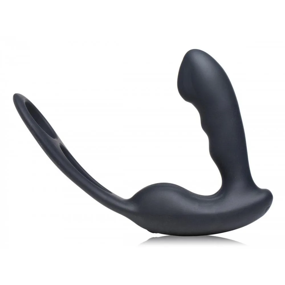 7X P-Strap Milking and Vibrating Prostate Stimulator with Cock and Ball Harness