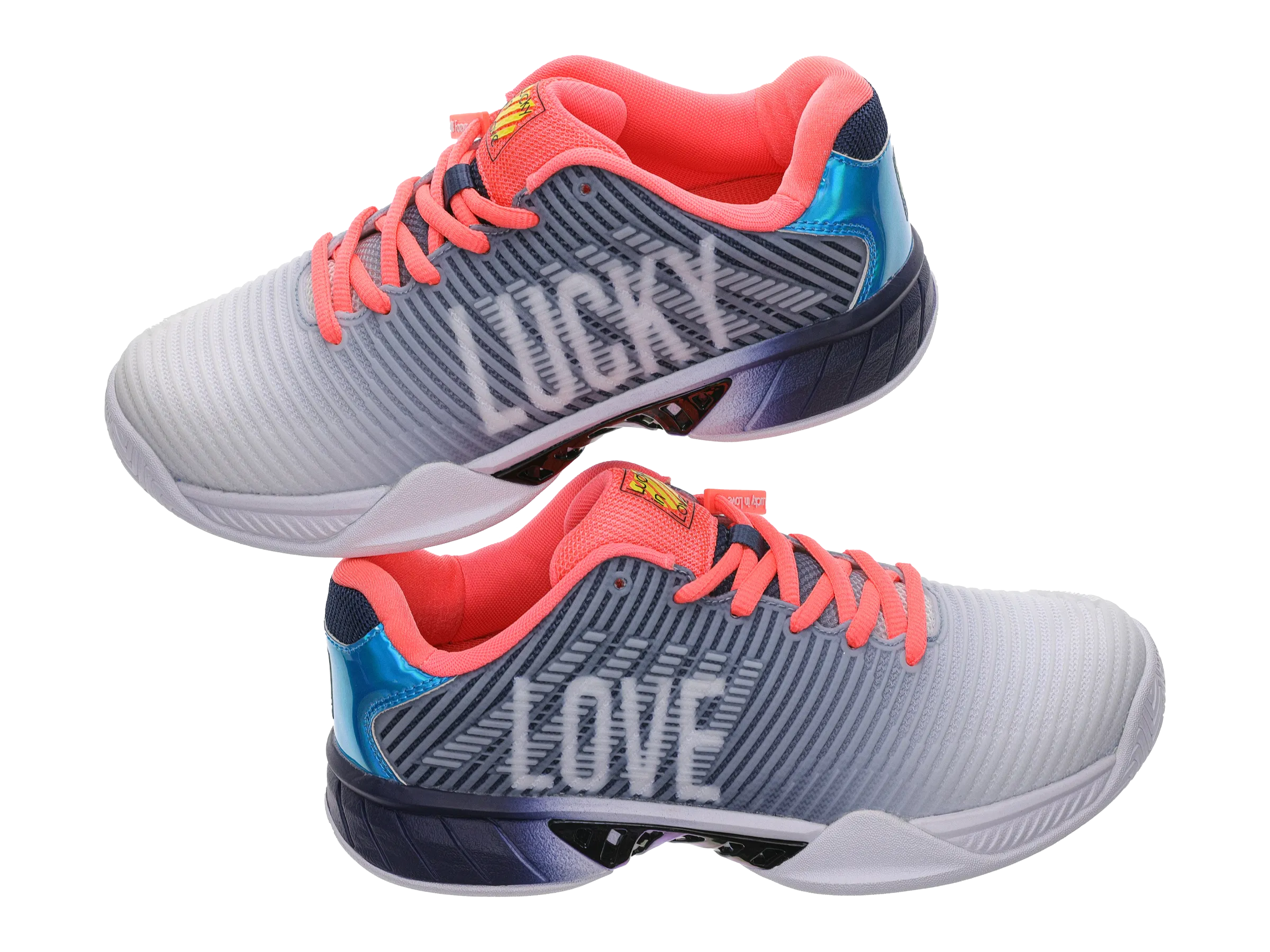 97382-494-M | HYPERCOURT EXPRESS 2  LUCKY IN LOVE | DARK DENIM/WHITE/CORAL