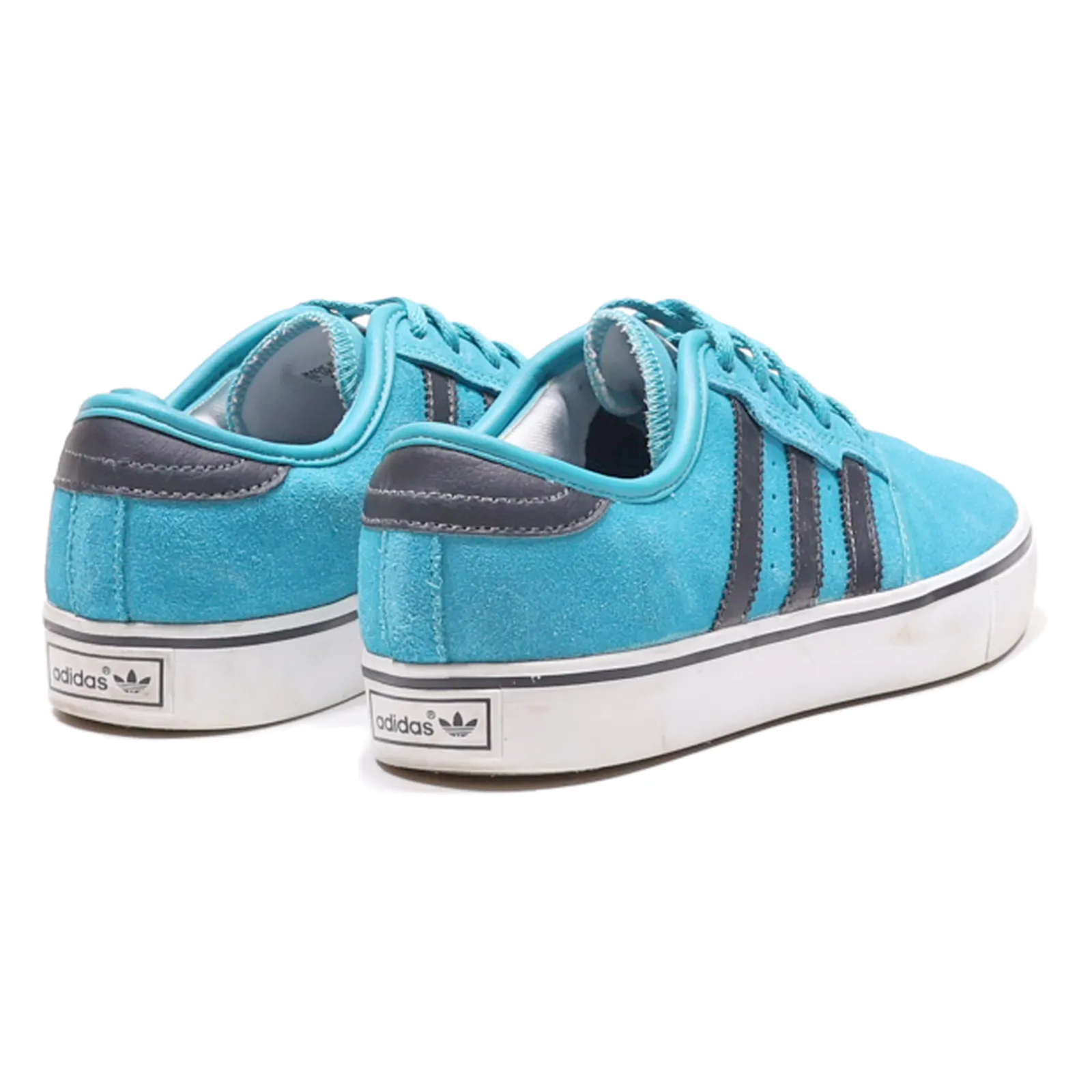 ADIDAS Court Sneaker Trainers Blue Suede Womens UK 4.5