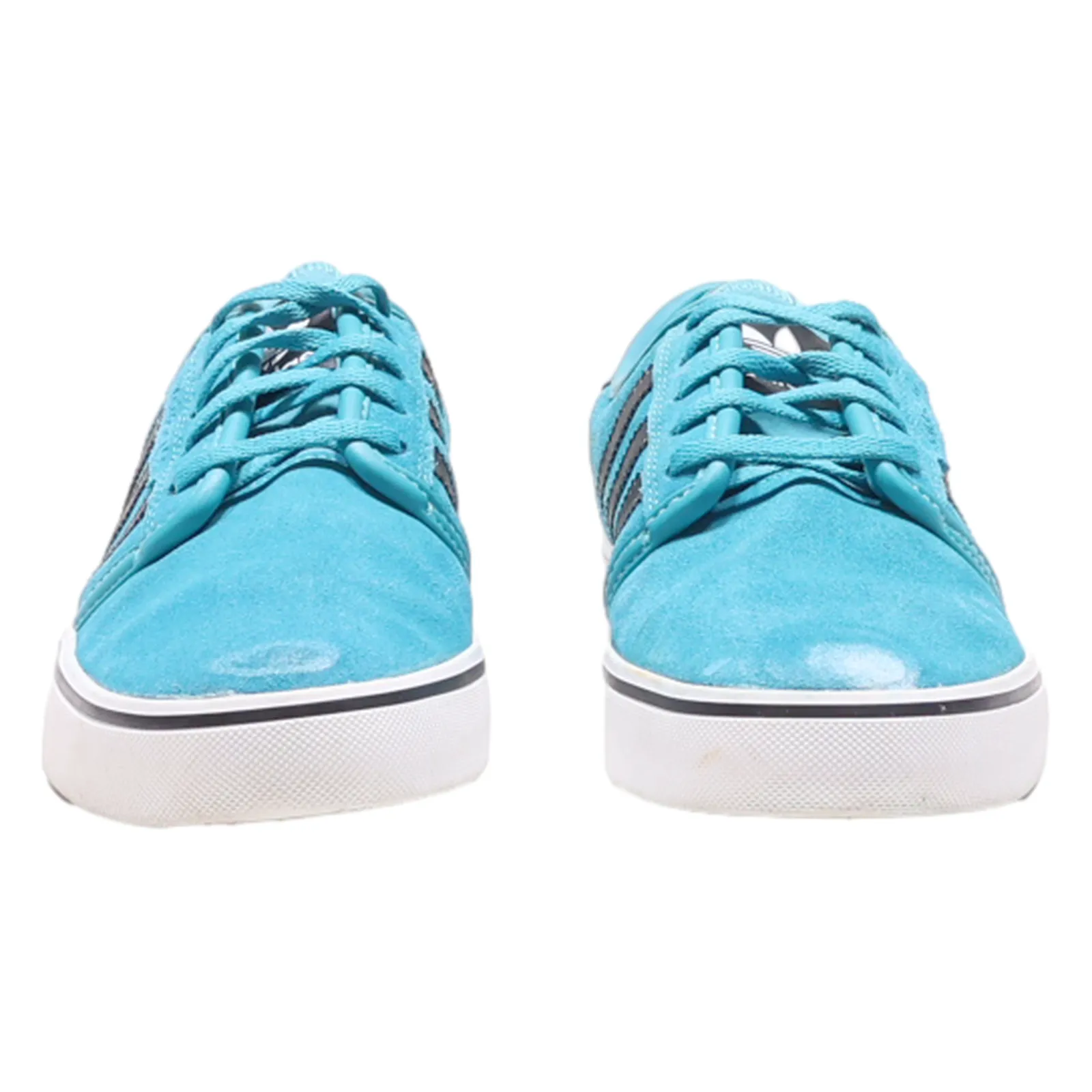 ADIDAS Court Sneaker Trainers Blue Suede Womens UK 4.5