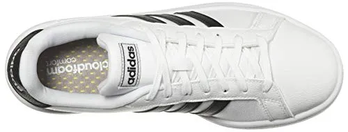 adidas Women's Grand Court, Black/White, 8 M US