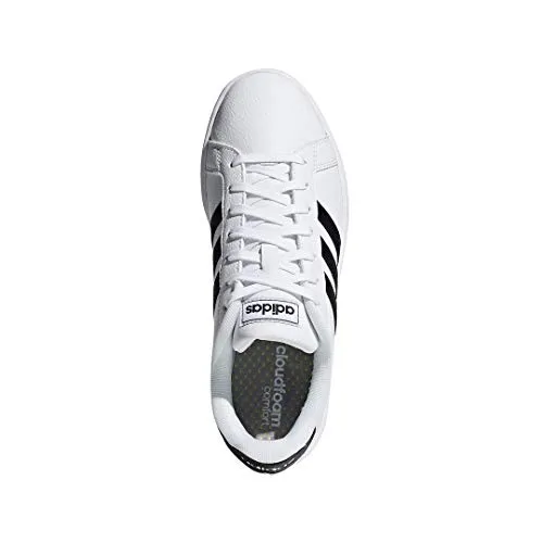 adidas Women's Grand Court, Black/White, 8 M US