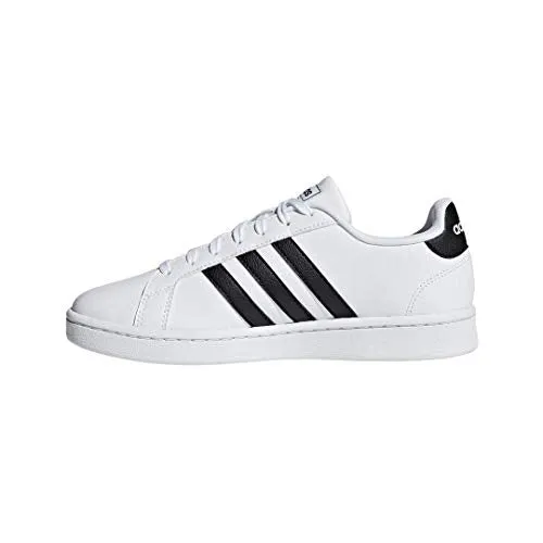 adidas Women's Grand Court, Black/White, 8 M US