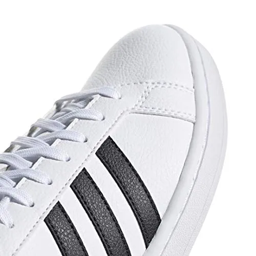 adidas Women's Grand Court, Black/White, 8 M US