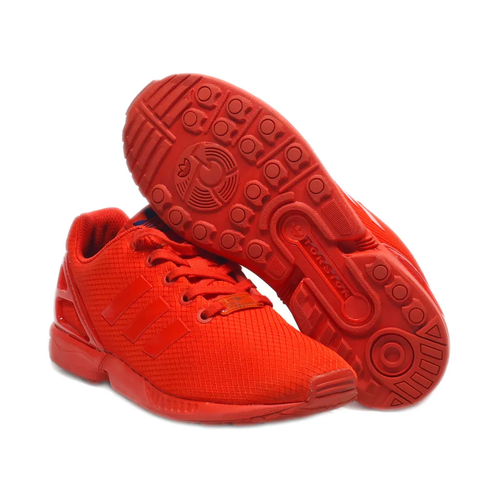 Adidas Zx Flux Torsion Sport Shoes Leather Red Colour For Kids
