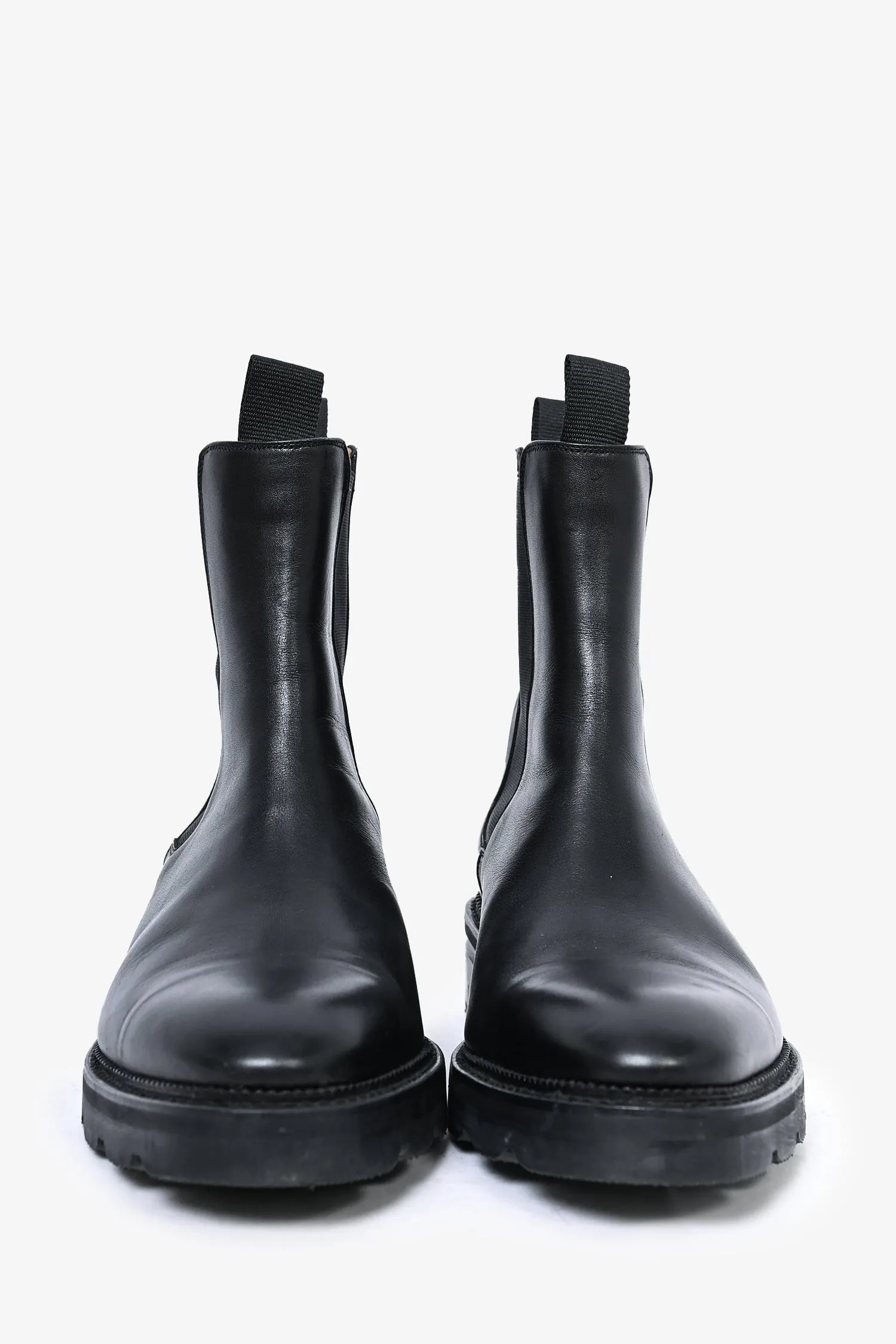 Alexander Wang Black Leather Chelsea Boots Size 38