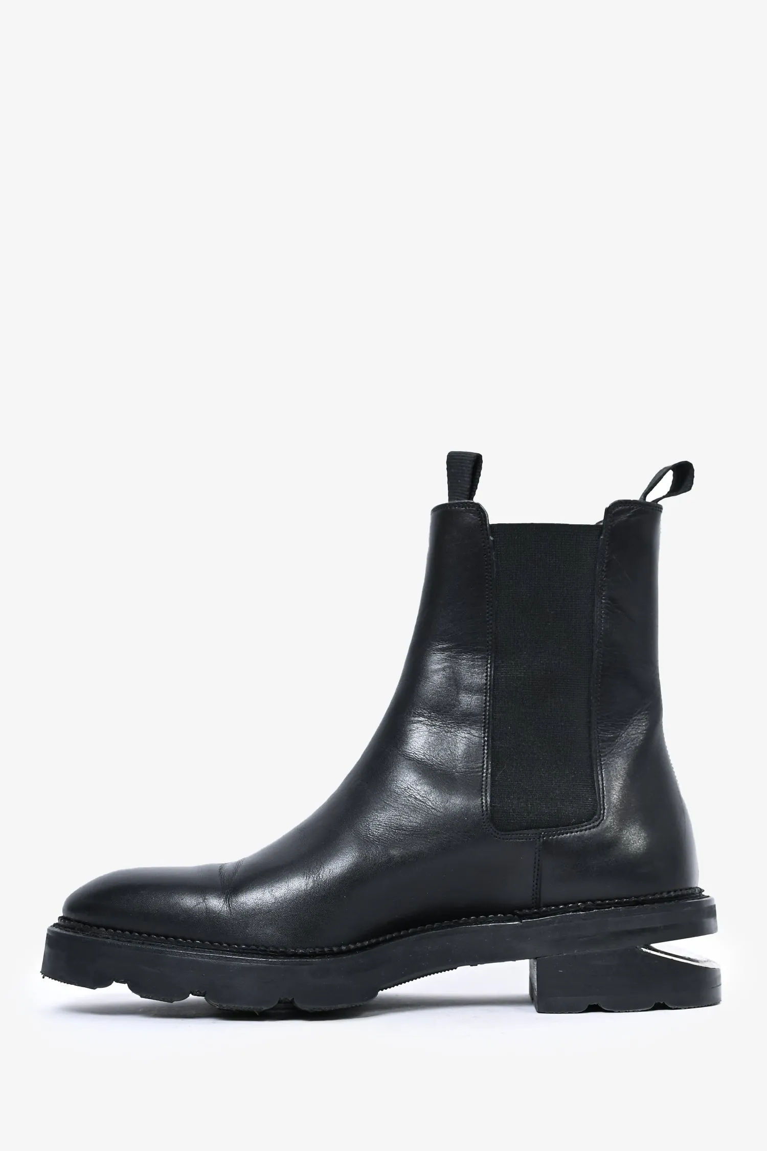Alexander Wang Black Leather Chelsea Boots Size 38