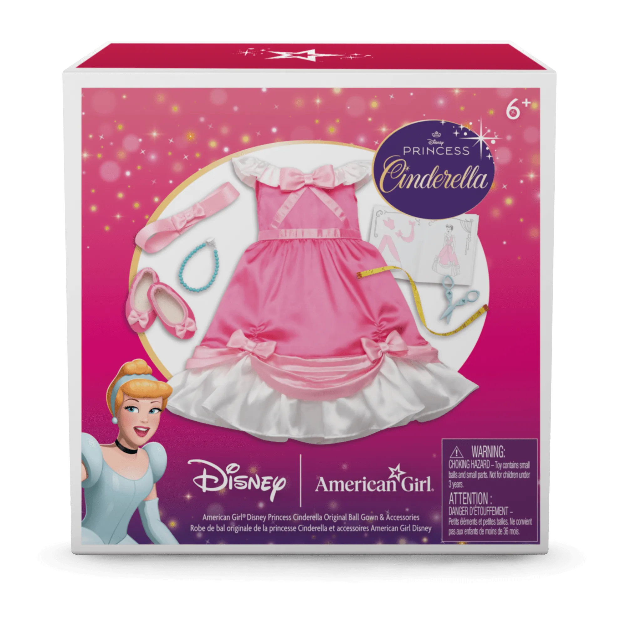 American Girl® Disney Princess Cinderella Original Ball Gown & Accessories for 18-inch Dolls