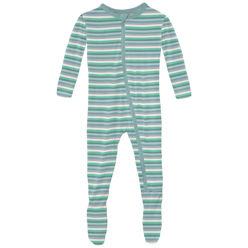 april showers stripe footie
