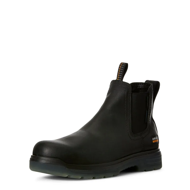 'Ariat' Men's Turbo Chelsea EH WP Comp Toe - Black