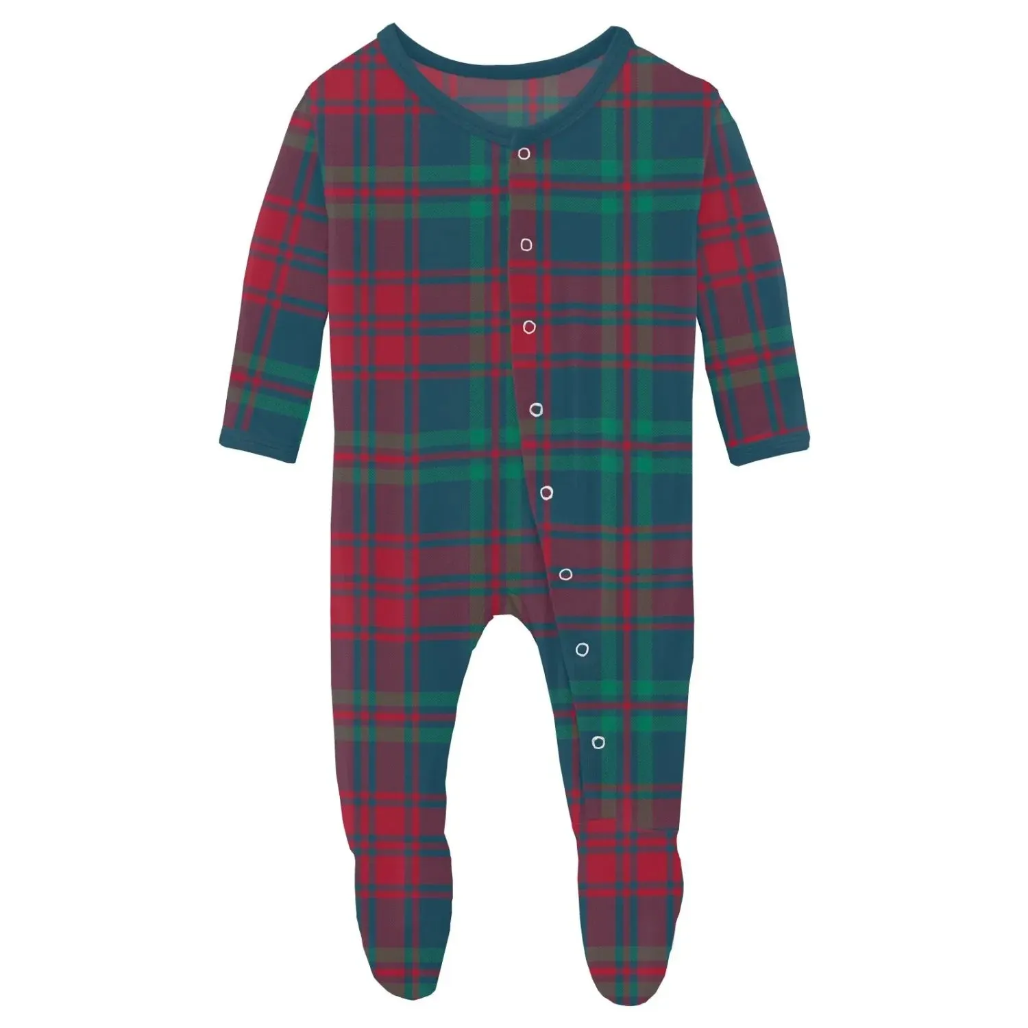 Baby Print Footie with Snaps