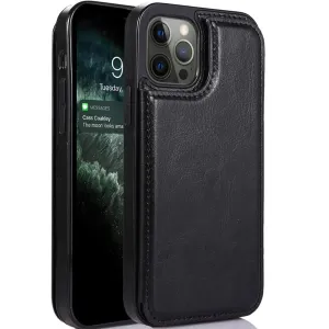 Back Flip Leather Wallet Cover Case For Iphone 14 Pro Max