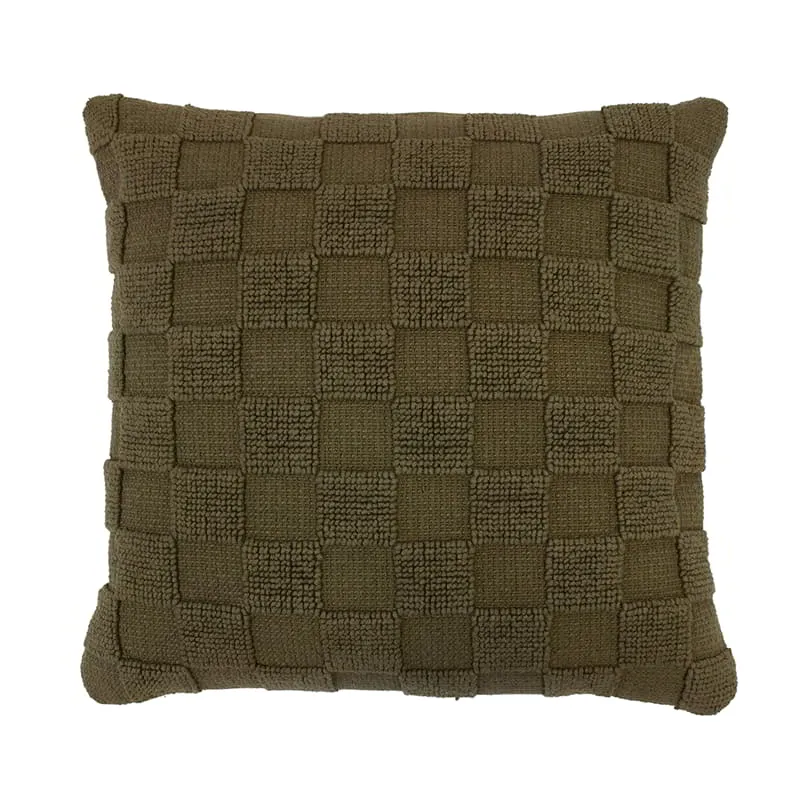 Bambury Harris Olive 50x50cm Cushion