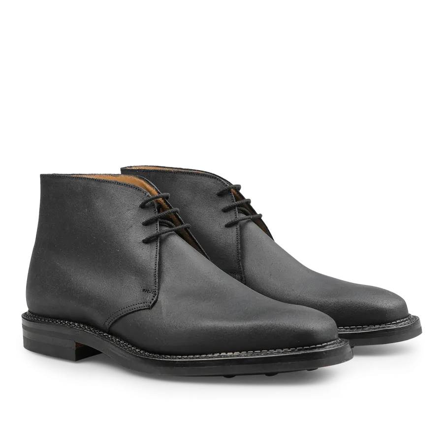 Black Rough-Out Suede Molton Boots