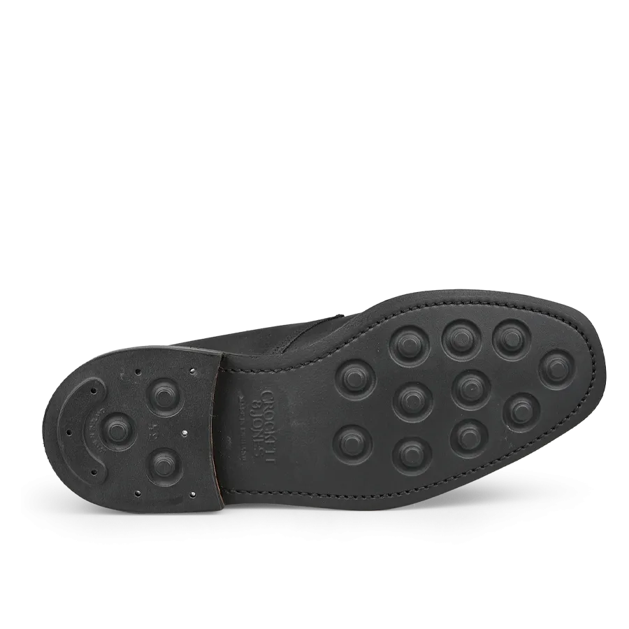 Black Rough-Out Suede Molton Boots