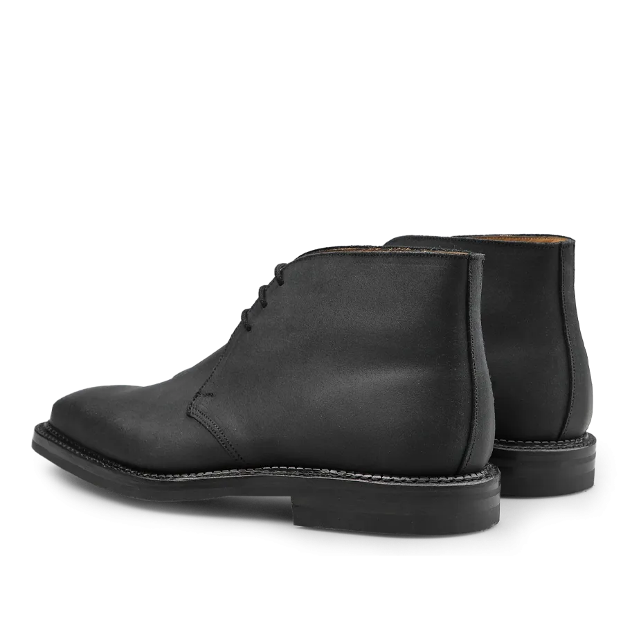 Black Rough-Out Suede Molton Boots