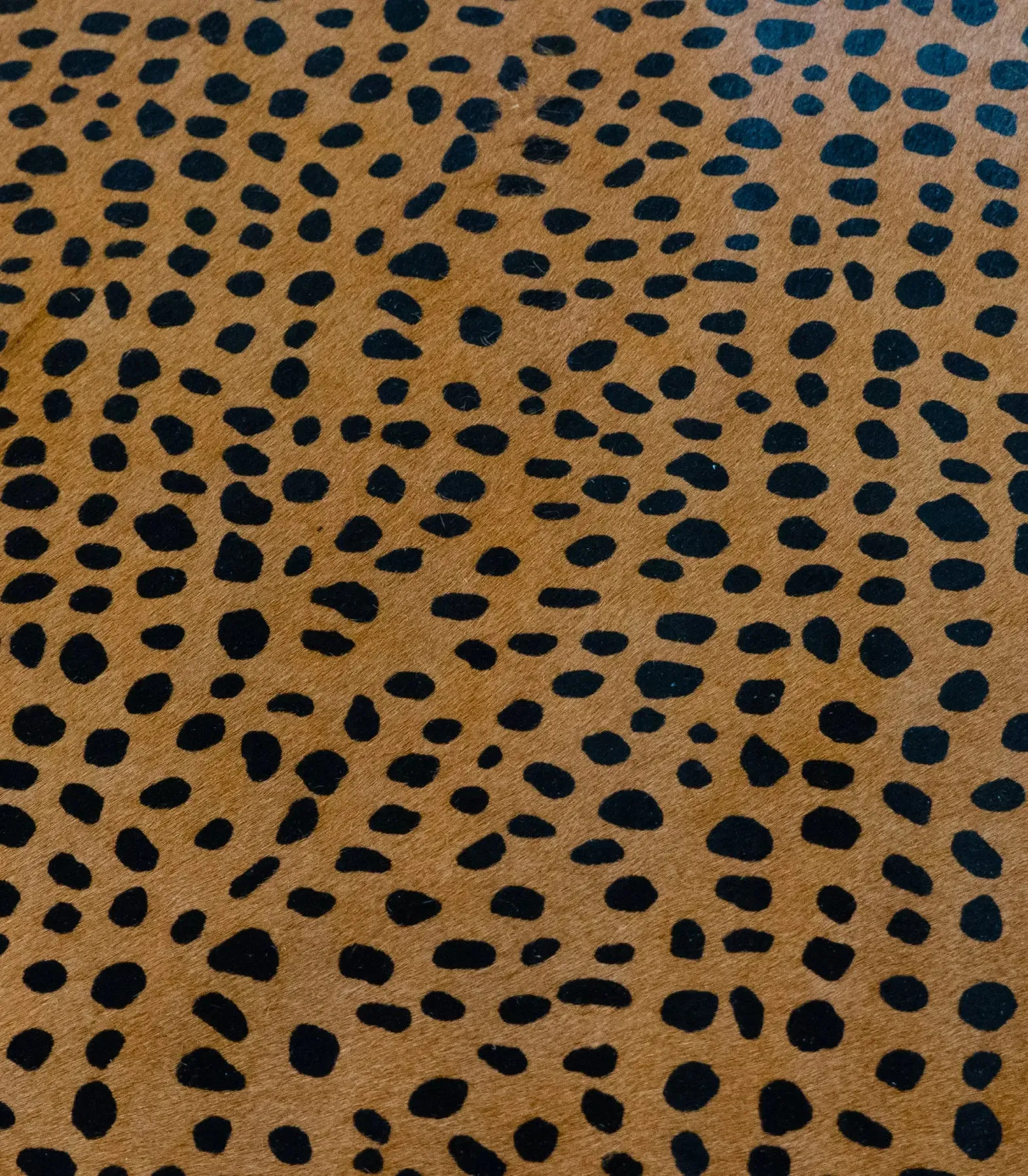 Black-Tan Hair-On Large Cheetah Print Cowhide