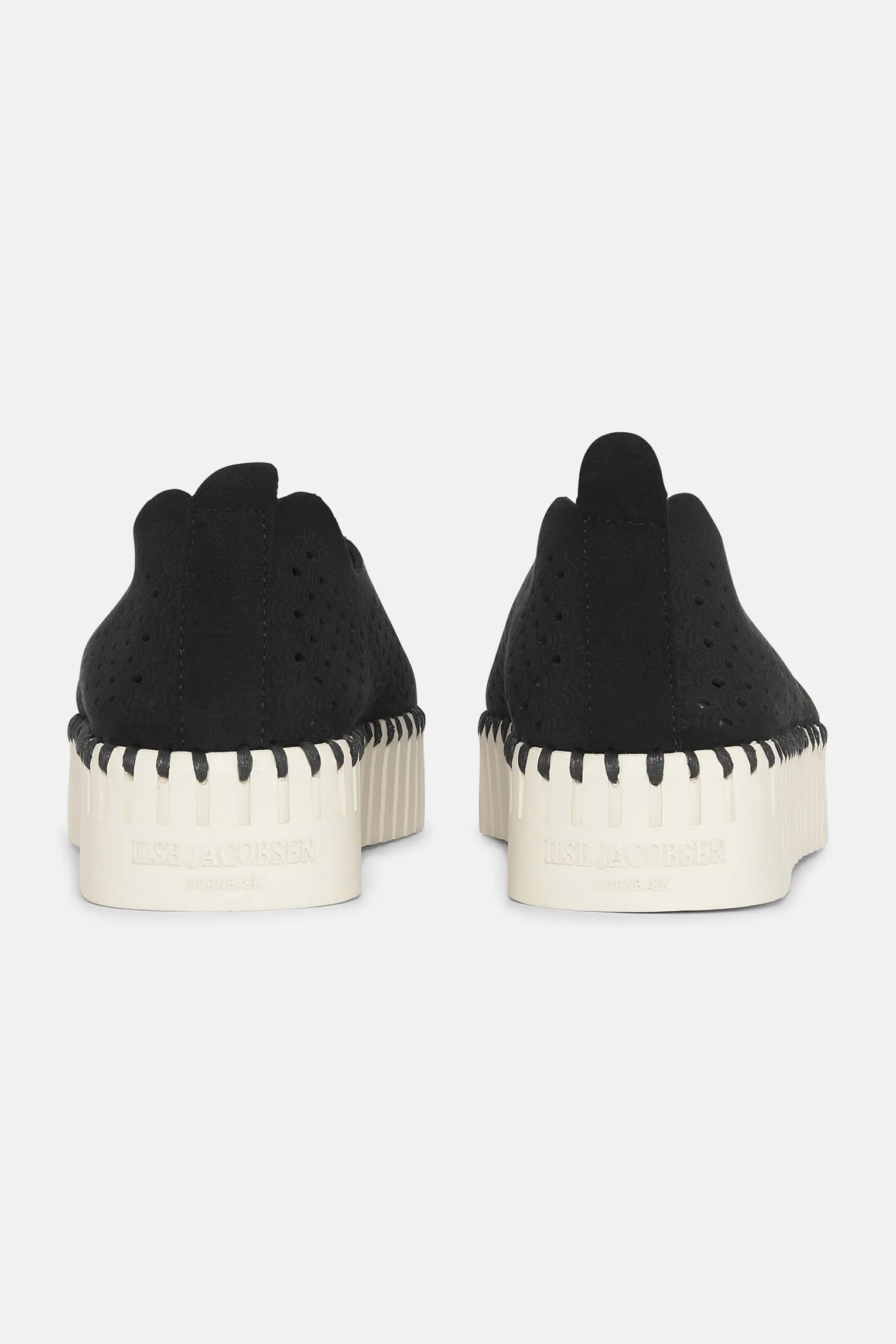 Black Tulip Platform Flats