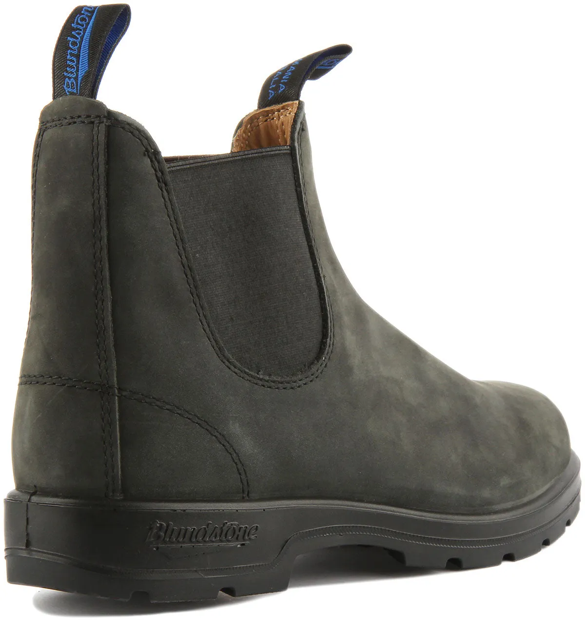 Blundstone 1478 In Rustic Black Chelsea Boots
