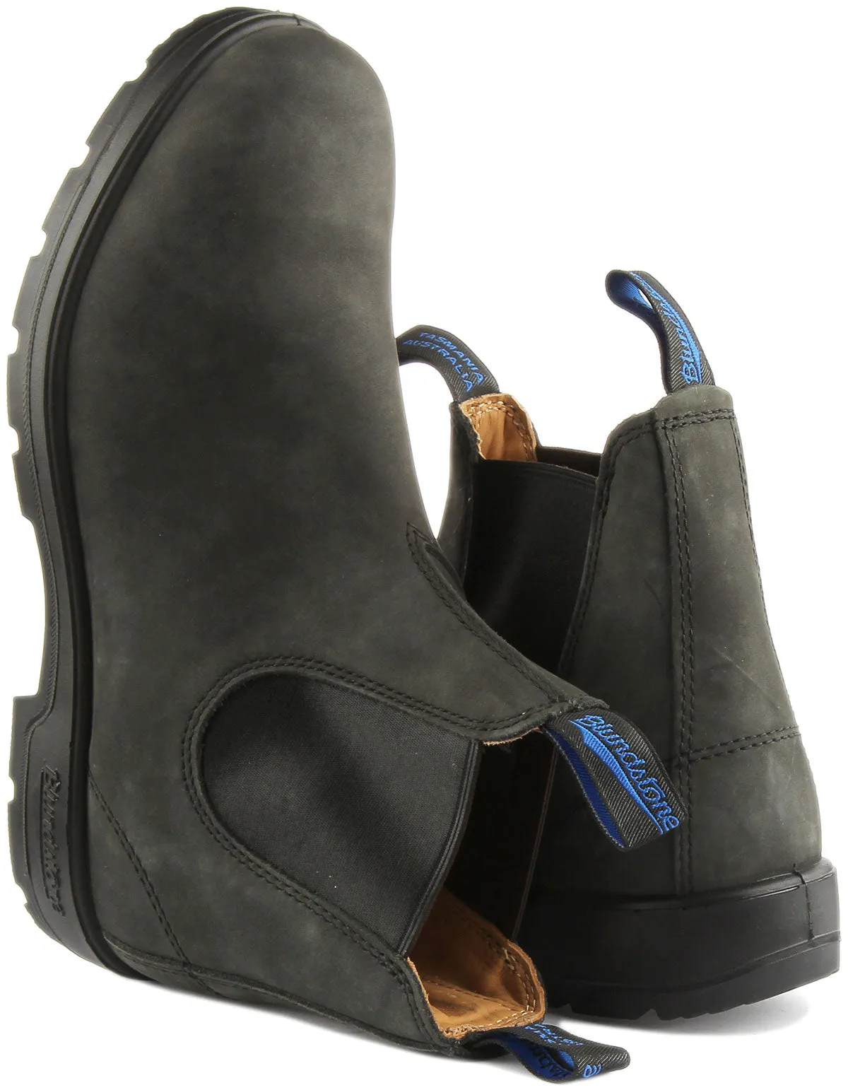 Blundstone 1478 In Rustic Black Chelsea Boots