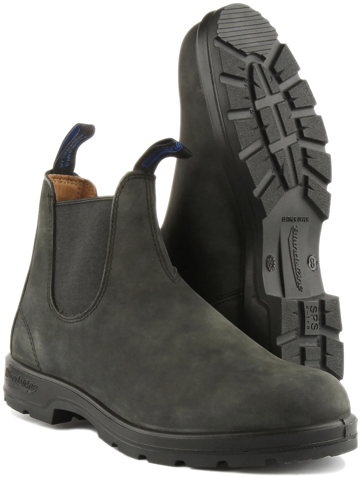 Blundstone 1478 In Rustic Black Chelsea Boots