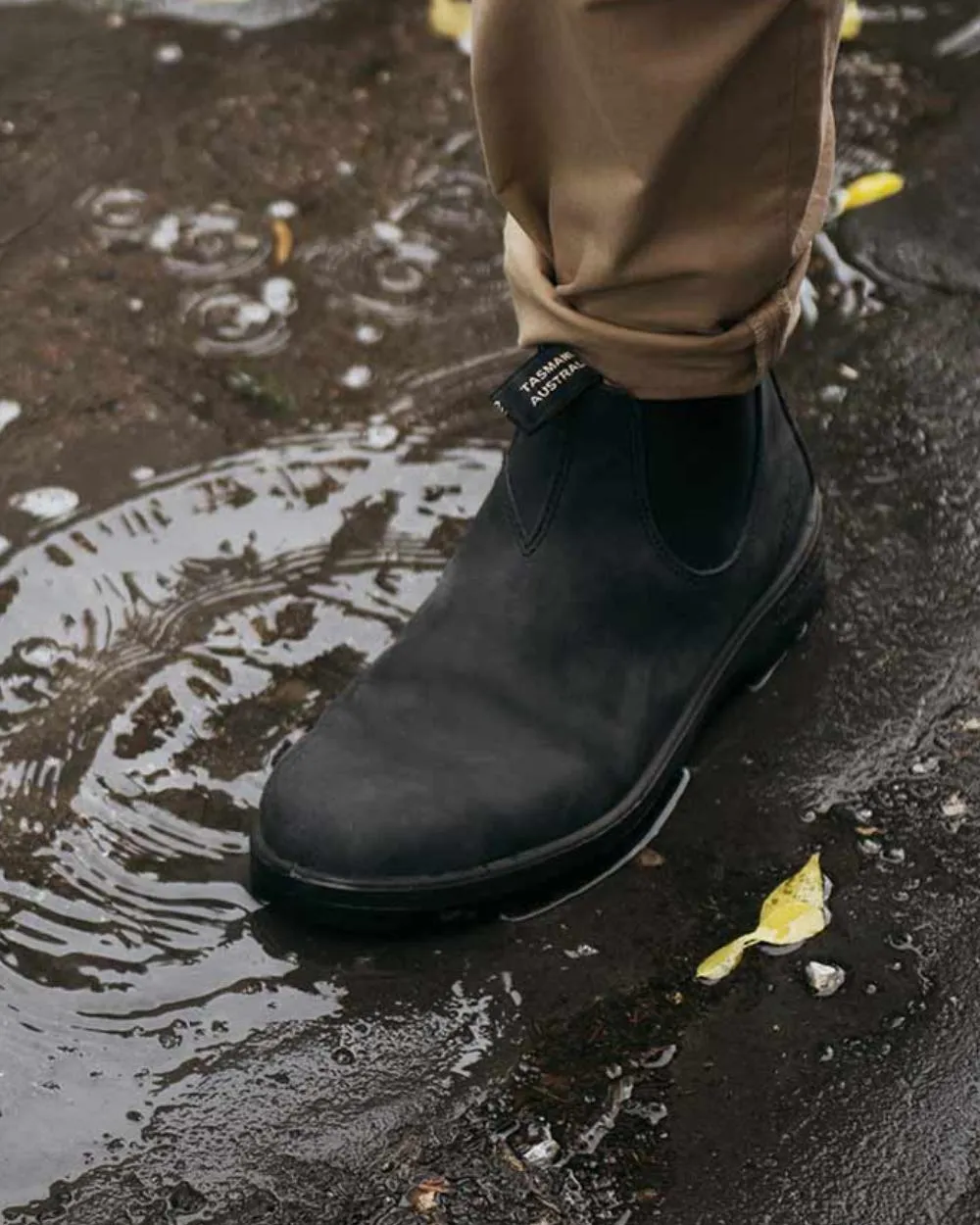 Blundstone 1478 Rustic Black Leather Chelsea Boots