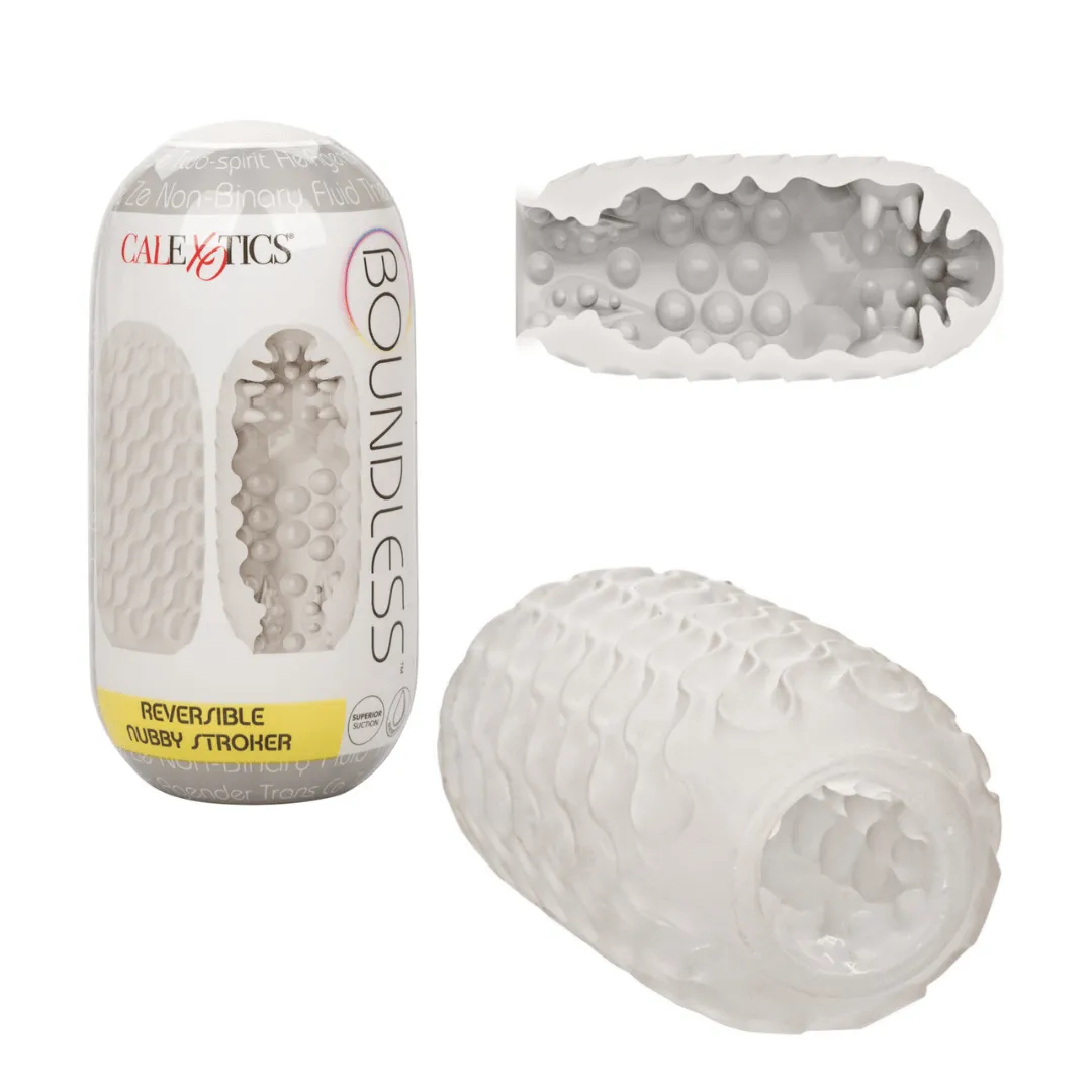 Boundless Discreet Reversible Nubby Penis Stroker (2 Sensations in 1)