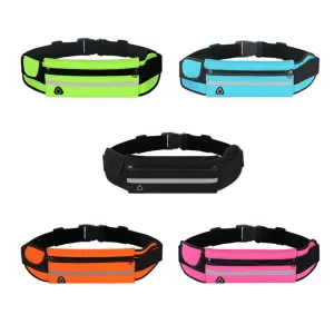 Breathable Women Men Large Waist Pack Outdoor Sports with Earphone Hole 6inch Belt Bag Funny Purse Pouch Mobile Stash Hot Sale