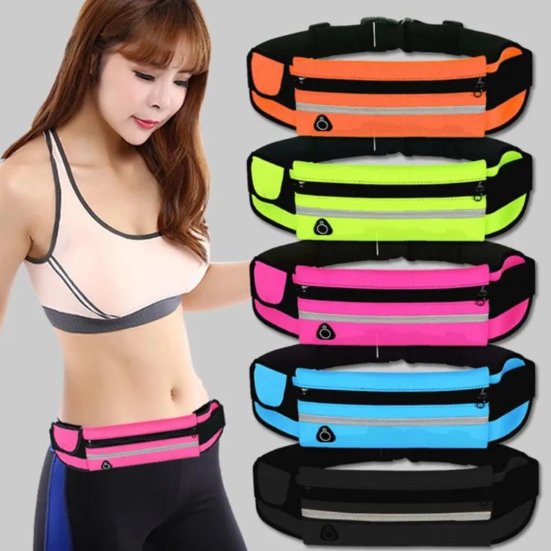 Breathable Women Men Large Waist Pack Outdoor Sports with Earphone Hole 6inch Belt Bag Funny Purse Pouch Mobile Stash Hot Sale