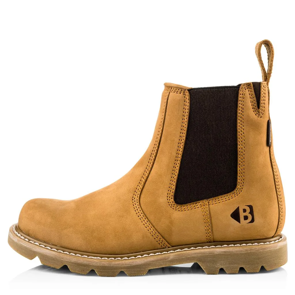 Buckbootz B2700 Non-Safety Dealer Boots Goodyear Welted Honey Buckler Boots
