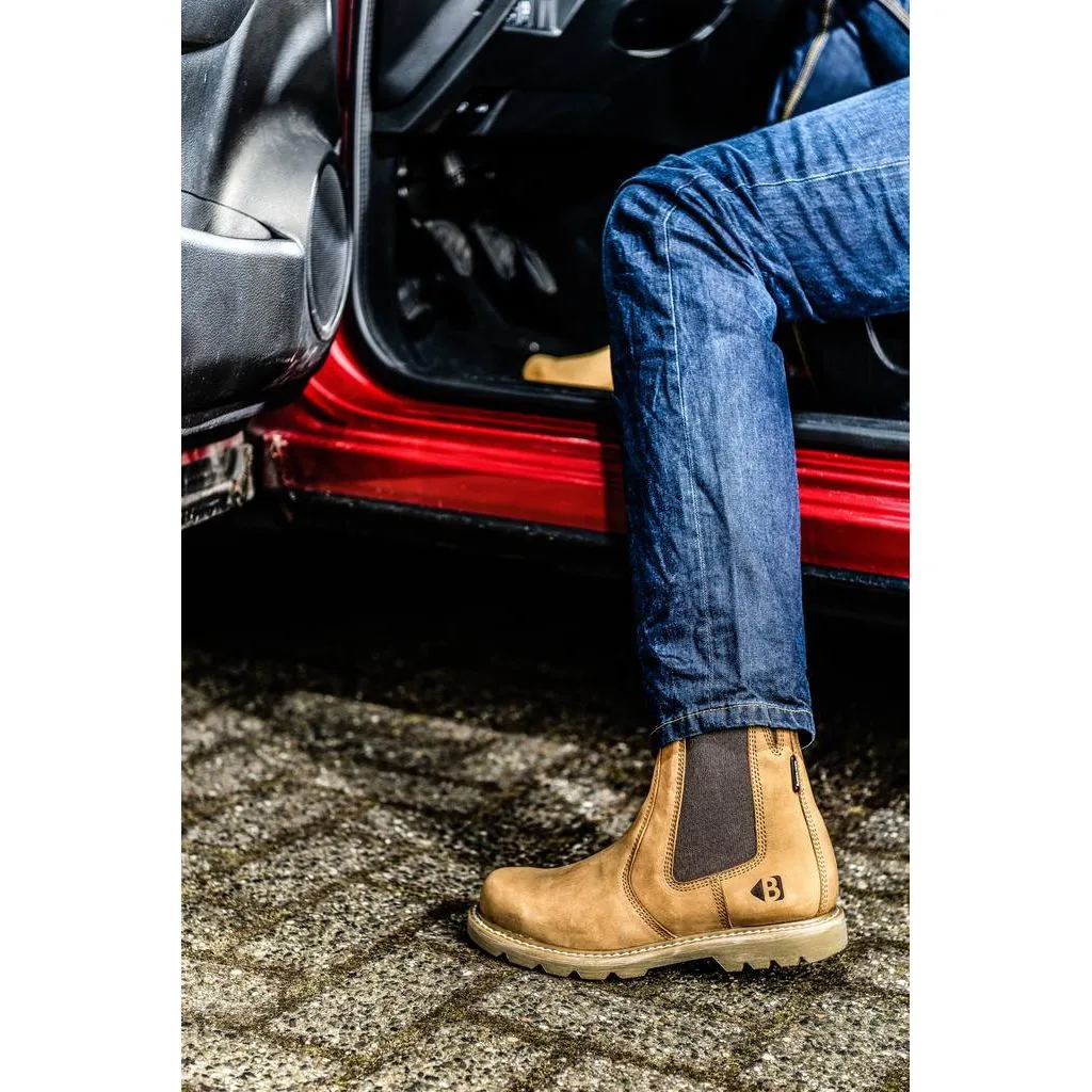 Buckbootz B2700 Non-Safety Dealer Boots Goodyear Welted Honey Buckler Boots