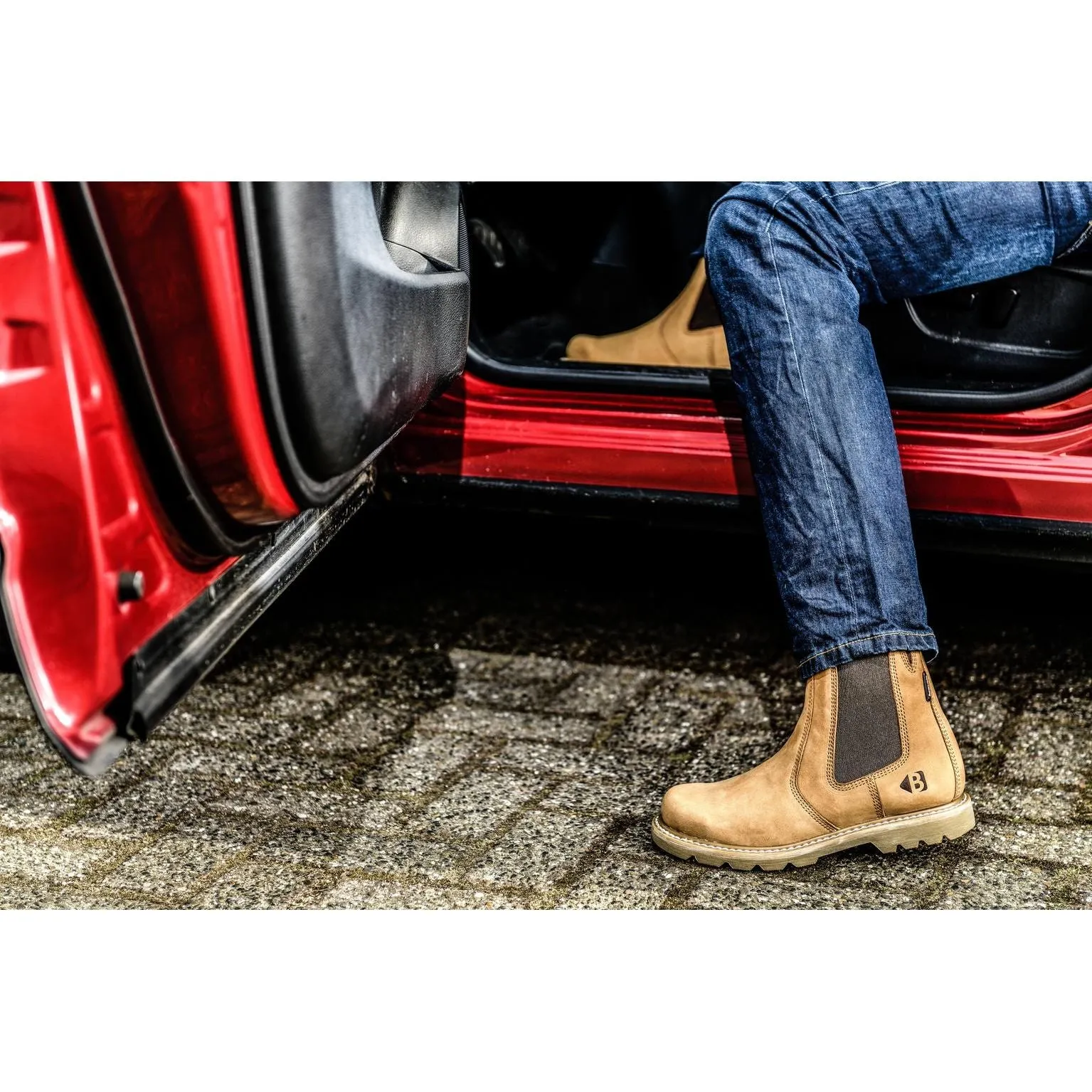 Buckbootz B2700 Non-Safety Dealer Boots Goodyear Welted Honey Buckler Boots