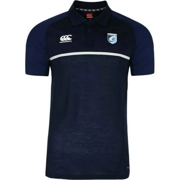 Canterbury Cardiff Blues Dry Polo Mens Navy