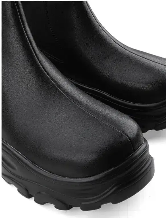 Chunky Sole Chelsea Boots