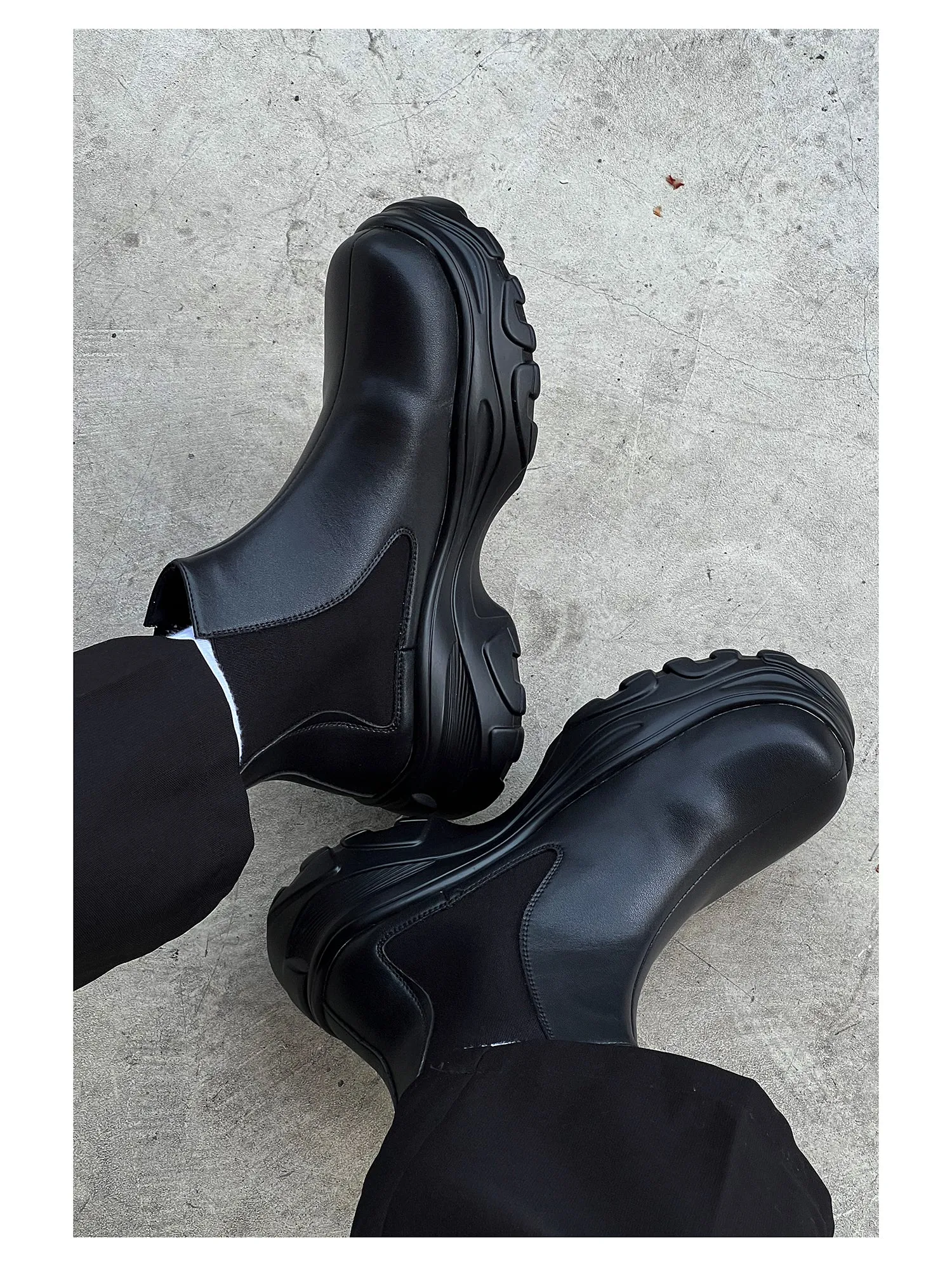 Chunky Sole Chelsea Boots