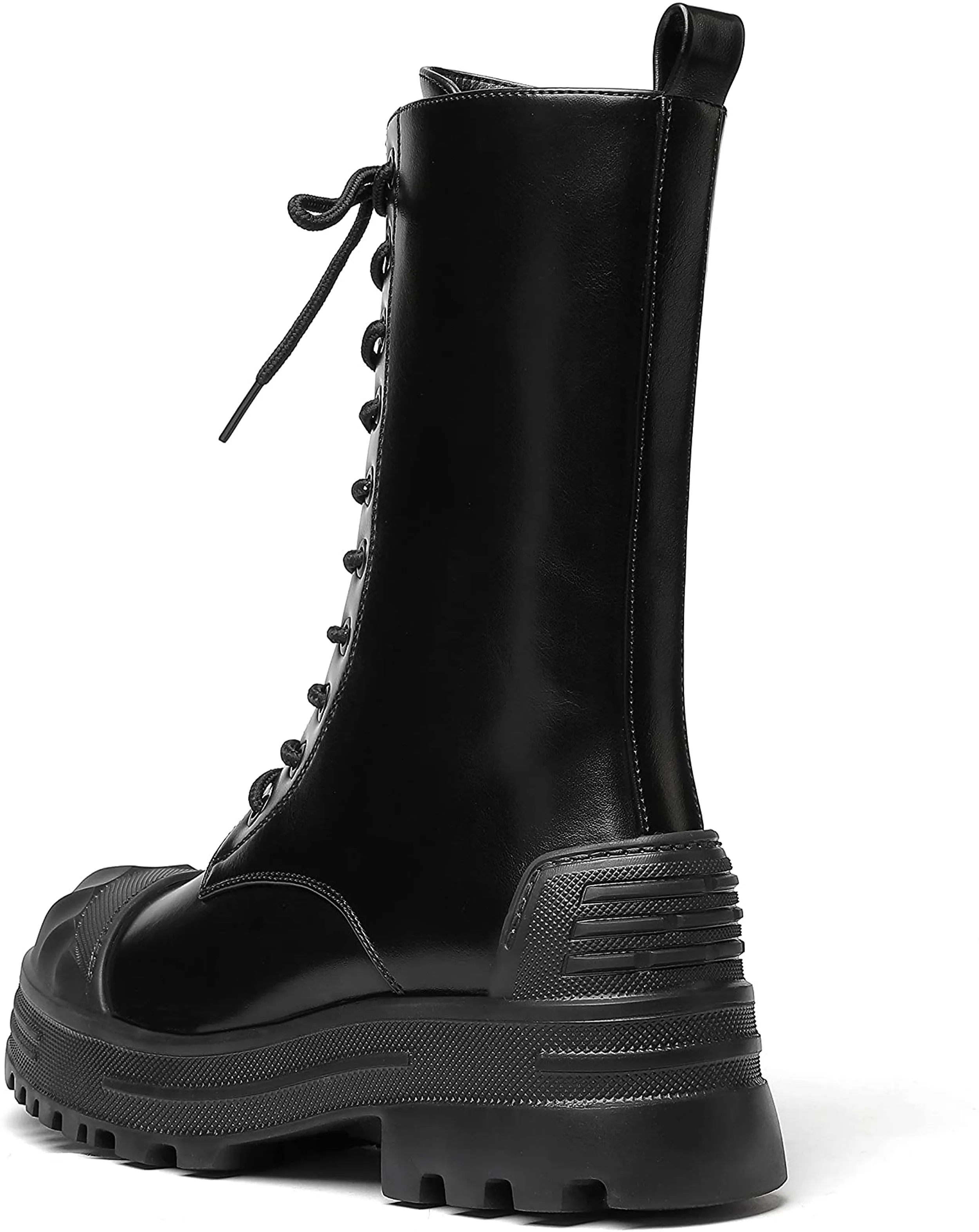 Classic Black Square Toe Chelsea Ankle Boots