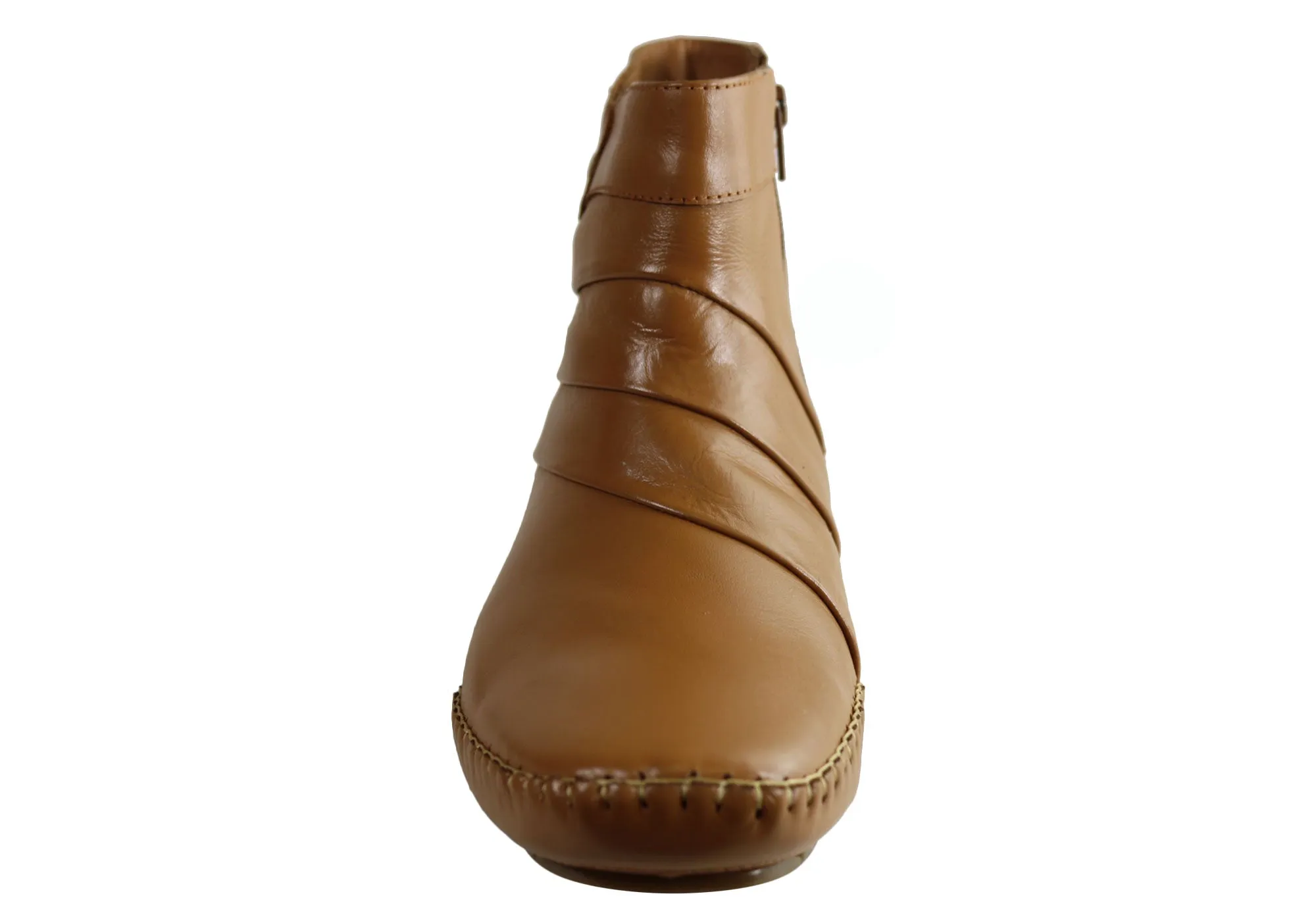 Comfortshoeco Lin Womens Leather Comfort Ankle Boots Made In Brazil