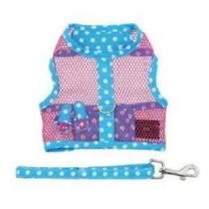 Cool Mesh Dog Harness - Pink & Blue Flip Flop