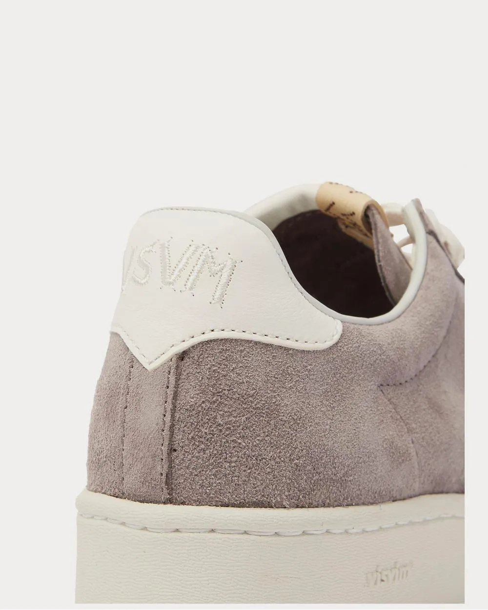 Corda-Folk Leather-Trimmed Suede  Gray low top sneakers