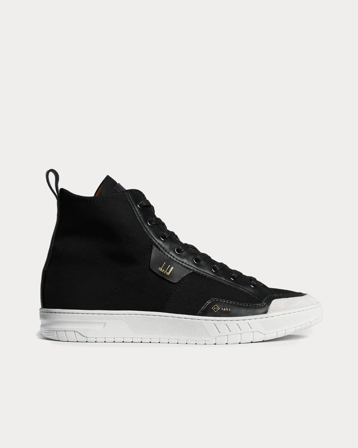 Court Canvas Black High Top Sneakers
