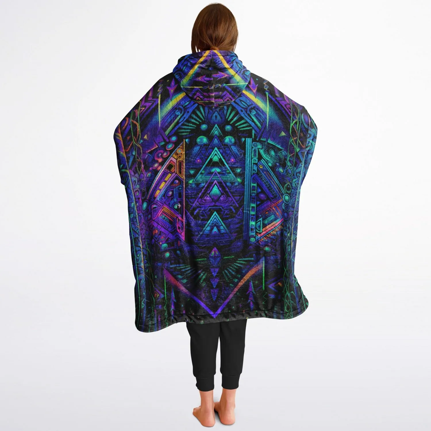 CYBER NIGHTS Reversible Snug Hoodie - ACIDMATH AI
