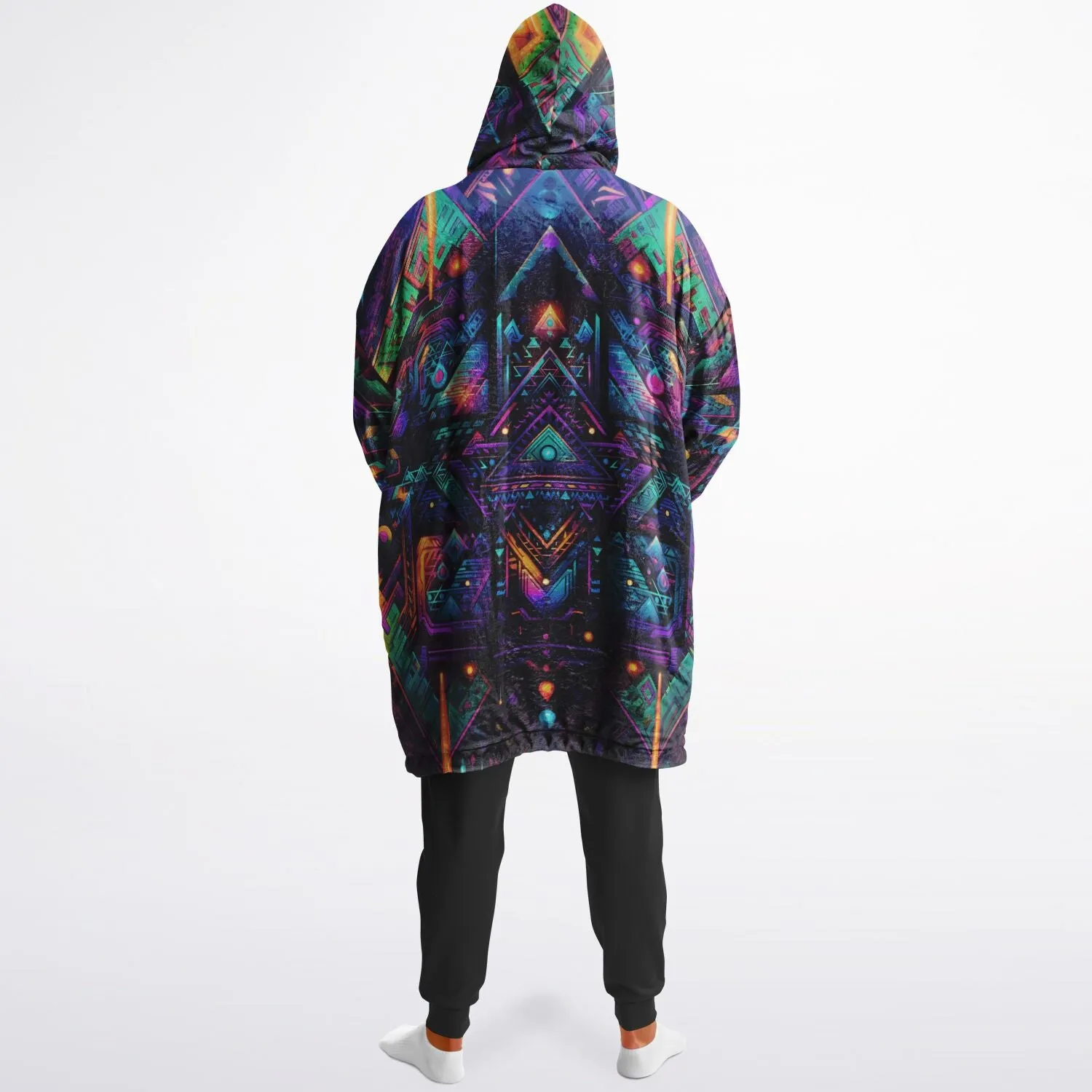 CYBER NIGHTS Reversible Snug Hoodie - ACIDMATH AI