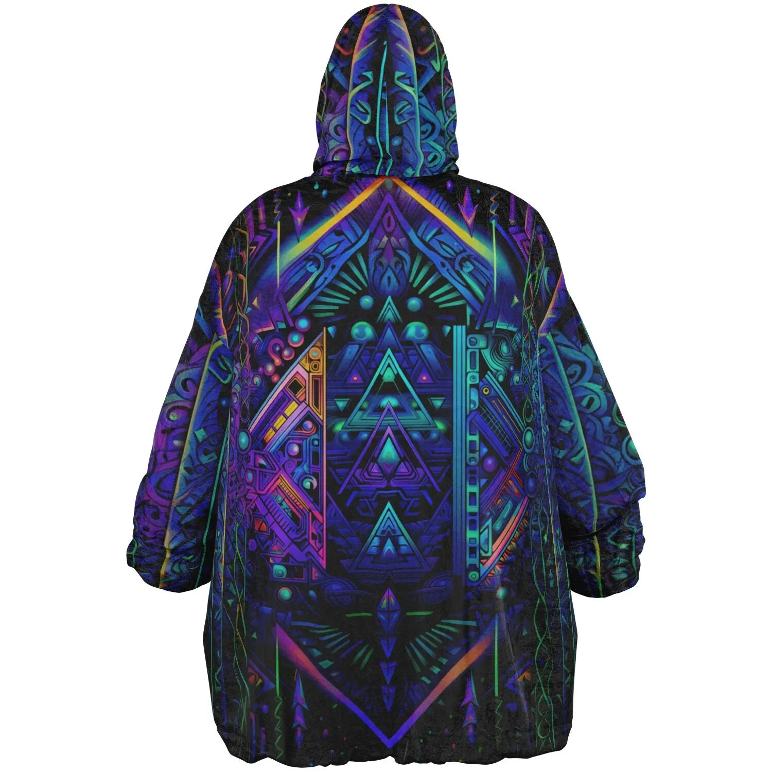 CYBER NIGHTS Reversible Snug Hoodie - ACIDMATH AI