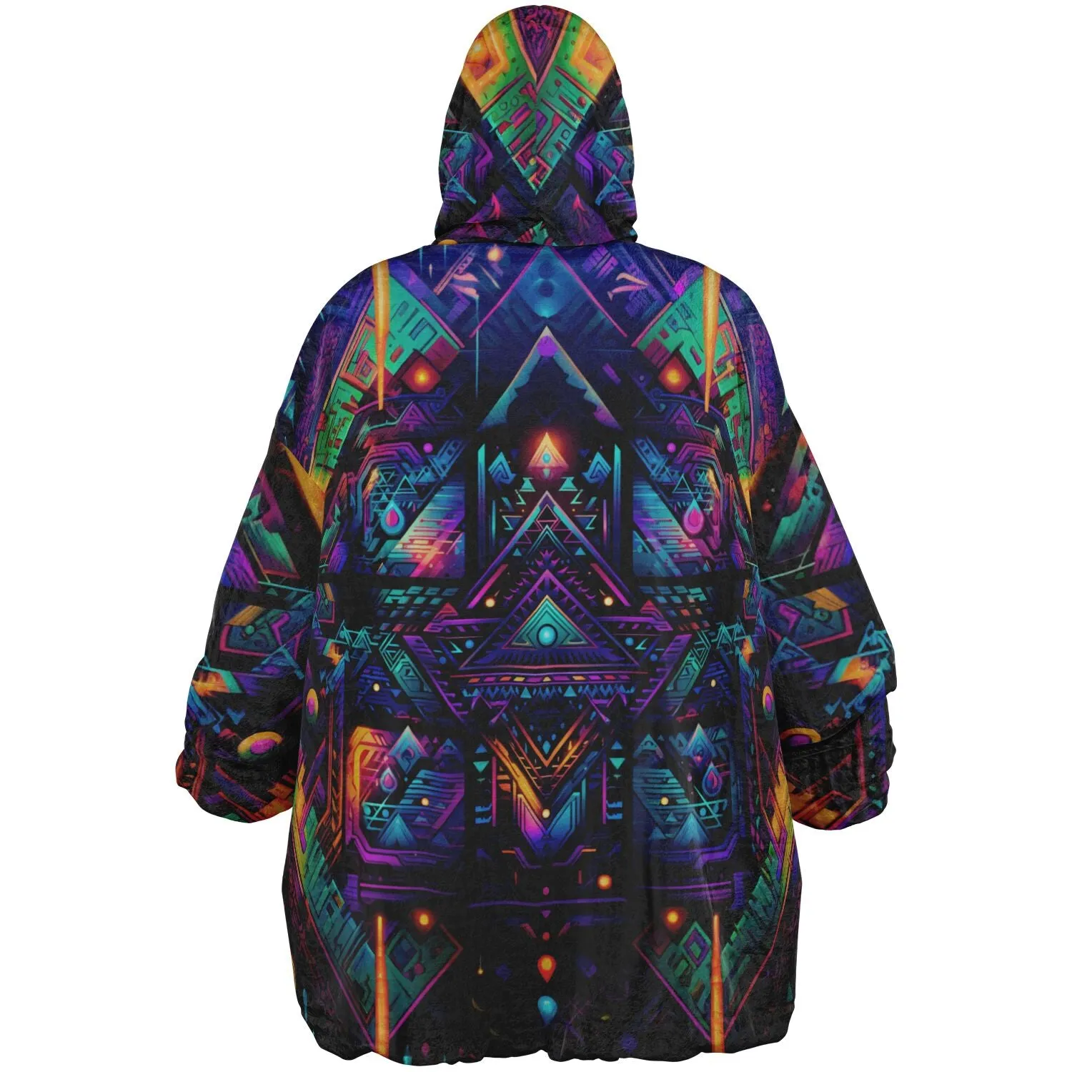 CYBER NIGHTS Reversible Snug Hoodie - ACIDMATH AI