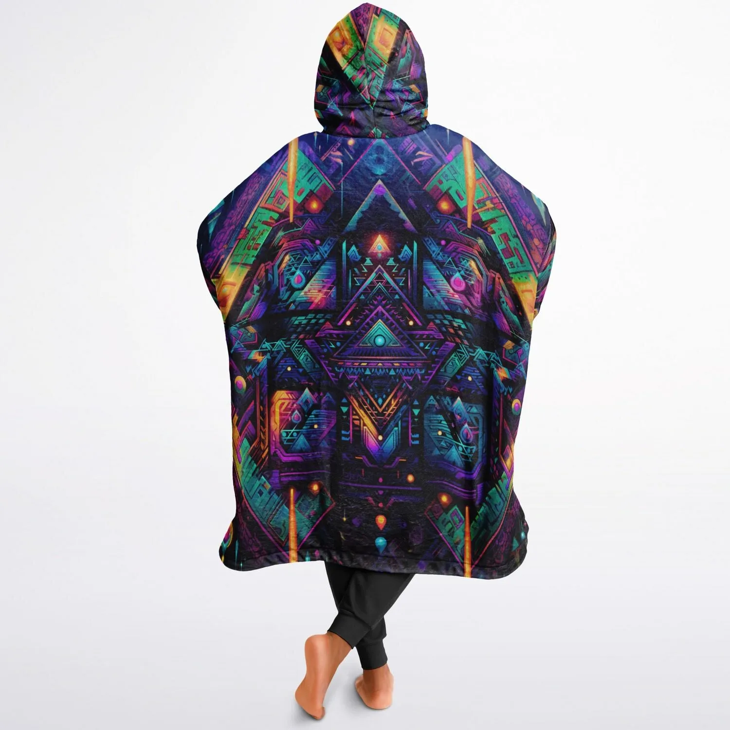 CYBER NIGHTS Reversible Snug Hoodie - ACIDMATH AI